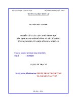 Nghiên cứu xác lập cơ sở khoa học xác định ranh giới đê sông và cửa sông ứng dụng cho cửa hội, sông cả, nghệ an 