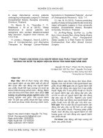 Thực trạng vận động của người bệnh sau phẫu thuật kết hợp xương chi dưới tại Bệnh viện Đa khoa tỉnh Nam Định năm 2020