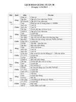 Giáo án lớp 3 tuần 30 môn Toán - Tiếng Việt