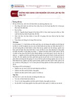 Bài giảng Lập dự án đầu tư - Bài 2: Những nội dung cần nghiên cứu khi lập dự án đầu tư