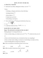 DẠY NGOÀI TOÁN 9 BUỔI 1 