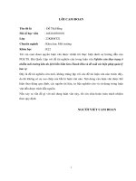 Nghiên cứu thực trạng ô nhiễm môi trường khu du lịch biển sầm sơn   thanh hóa và đề xuất các biện pháp quản lý, bảo vệ 