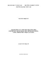 Ảnh hưởng của tiến độ thi công đến chi phí xây dựng hạng mục kênh dẫn dòng, công trình thủy điện lai châu 
