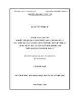Nghiên cứu, đề xuất giải pháp tăng cường quản lý nhà nước về chất lượng công trình hạ tầng kỹ thuật thuộc dự án đầu tư xây dựng khu đô thị mới trên địa bàn tỉnh ninh thuận 