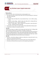 Bài giảng Kinh tế học vi mô 2 - Bài 4: Thị trường cạnh tranh hoàn hảo