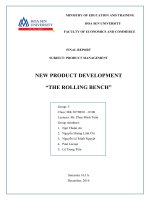 Quản trị sản phẩm Marketing - Thiết kế sản phẩm mới