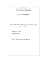 Hủy bỏ hợp đồng theo pháp luật thương mại ở việt nam hiện nay 