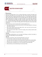 Bài giảng Văn hóa kinh doanh - Bài 4: Văn hóa doanh nhân