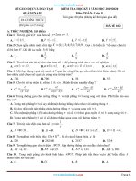 Đề Thi Học Kỳ 1 Toán 11 Quảng Nam 2019-2020 - Toán Lớp 11 - Thư Viện Học Liệu