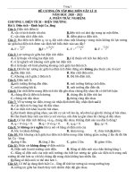 Đề cương ôn tập vật lý lớp 11- có đáp án