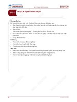 Bài giảng Quản trị tác nghiệp - Bài 5: Hoạch định tổng hợp