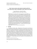 Thực trạng giáo dục hòa nhập cho trẻ em mồ côi làng trẻ SOS Quy Nhơn - Bình Định tại nhà trường tiểu học