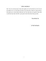 Nghiên cứu đánh giá hiện trạng chất lượng nước sông nhà lê ở thanh hóa và đề xuất các biện pháp quản lý 