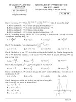 Đề Thi Học Kỳ 1 Môn Toán Lớp 12 Tỉnh Quảng Nam Năm 2017-2018 Có Đáp Án - Tài Liệu Toán - Thư Viện Học Liệu