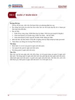 Bài giảng Quản lý tài chính công - Bài 4: Quản lý ngân sách