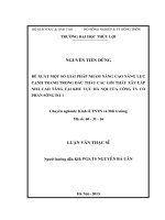 Đề xuất một số giải pháp nhằm nâng cao năng lực cạnh tranh trong đấu thầu các gói thầu xây lắp nhà cao tầng tại khu vực hà nội của công ty cổ phần sông đà 1 