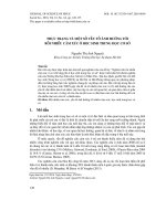 Thực trạng và một số yếu tố ảnh hướng tới rối nhiễu cảm xúc ở học sinh trung học cơ sở