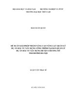 Đề xuất giải pháp nhằm nâng cao năng lực quản lý dự án đầu tư xây dựng công trình tại ban quản lý dự án đầu tư xây dựng huyện chương mỹ thành phố hà nội 