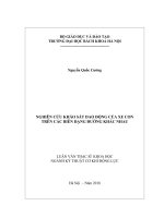 Nghiên cứu khảo sát dao động của xe con trên các biên dạng đường khác nhau