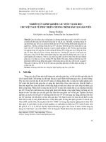 Nghiên cứu kinh nghiệm các nước và bài học cho Việt Nam về phát triển chương trình đào tạo giáo viên