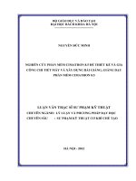 NGHIÊN cứu PHẦN mềm CIMATRON 8 5 để THIẾT kế và GIA CÔNG CHI TIẾT máy và xây DỰNG bài GIẢNG, GIẢNG dạy PHẦN mềm CIMATRON 8 5