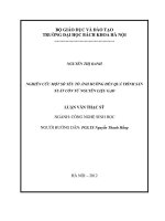 Nghiên cứu một số yếu tố ảnh hưởng đến quá trình sản xuất cồn từ nguyên liệu gạo