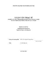 Nghiên cứu quá trình khởi hành ô tô sử dụng ly hợp ma sát trong hệ thống truyền lực cơ khí