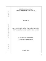 Phương pháp biên nhúng và bộ giải số mô phỏng tương tác giữa vật thể và dòng chảy hai pha