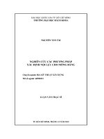 Nghiên cứu các phương pháp xác định nội lực cho móng băng