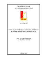 Nghiên cứu phương pháp làm mát cánh tuabin động cơ hàng không sử dụng công cụ mô phỏng số CFD