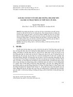 Giáo dục hành vi văn hóa học đường cho sinh viên đại học sư phạm trong xu thế toàn cầu hóa
