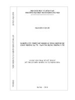 Nghiên cứu thiết kế module tổng hợp dược chất phóng xạ 18f naf ứng dụng trong y tế