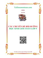 cac chuyen de boi duong hoc sinh gioi lop 9 