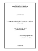 Nghiên cứu các phương pháp tổ chức sản xuất trong công nghiệp