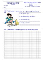 Phiếu bài tập khối 2 tuần 7 - Môn toán, tiếng Việt » Tài liệu miễn phí cho Giáo viên, học sinh.