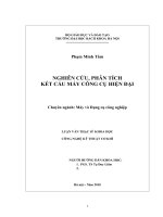 Nghiên cứu phân tích kết cấu máy công cụ hiện đại