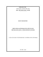 Nhân thân người phạm tội cướp tài sản trên địa bàn quận 3, thành phố hồ chí minh 