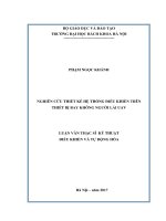 Nghiên cứu thiết kế hệ thống điều khiển trên thiết bị bay không người lái UAV
