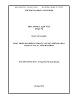 Phát triển bảo hiểm xã hội tự nguyện trên địa bàn huyện Tân Lạc, tỉnh Hòa Bình (Luận văn thạc sĩ)