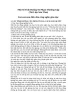 Một số tình huống sư phạm thường gặp