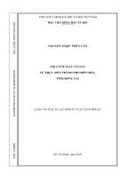 Tội cướp giật tài sản từ thực tiễn thành phố biên hòa, tỉnh đồng nai 