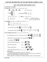 12 PHƯƠNG PHÁP tọa độ TRONG KHÔNG GIAN 