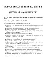 BÀI TẬP ÔN TẬP KẾ TOÁN TÀI CHÍNH 1