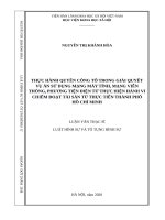 Thực hành quyền công tố trong giải quyết vụ án sử dụng mạng máy tính, mạng viễn thông, phương tiện điện tử thực hiện hành vi chiếm đoạt tài sản từ thực tiễn thành phố hồ chí minh 