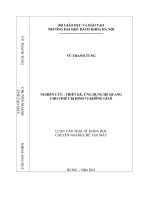 Nghiên cứu thiết kế ứng dụng hệ quang cho thiết bị định vị không gian