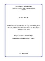 Nghiên cứu sự ảnh hưởng của độ bóng bề mặt chi tiết cơ khí đến độ chính xác phép đo 3d sử dụng ánh sáng cấu trúc