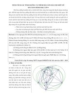 Phân tích các tình huống và trình bày lời giải cho một số bài toán hình học 9 