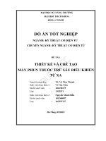 Thiết kế và chế tạo máy phun thuốc trừ sâu điều khiển từ xa 