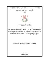 ĐẶC điểm lâm SÀNG, HÌNH ẢNH học và kết QUẢ điều TRỊ THÔNG ĐỘNG MẠCH CẢNH XOANG HANG THỂ GIÁN TIẾP BẰNG CAN THIỆP nội MẠCH 