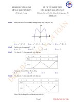 Lời giải chi tiết mã đề 101 - Diễn đàn GV Toán